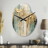 Gilded Daydreams VI - Asymmetric Metal Wall Clock