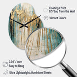 Gilded Daydreams VI - Asymmetric Metal Wall Clock