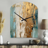 Gilded Daydreams VII - Asymmetric Metal Wall Clock