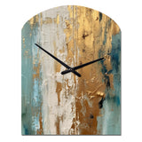 Gilded Daydreams VII - Asymmetric Metal Wall Clock