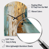 Gilded Daydreams VII - Asymmetric Metal Wall Clock