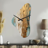 Gilded Daydreams VII - Asymmetric Metal Wall Clock
