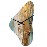 Gilded Daydreams VII - Asymmetric Metal Wall Clock