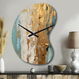 Gilded Daydreams VII - Asymmetric Metal Wall Clock