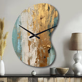 Gilded Daydreams VII - Asymmetric Metal Wall Clock