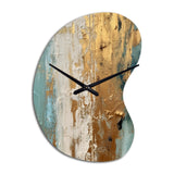 Gilded Daydreams VII - Asymmetric Metal Wall Clock