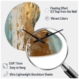 Gilded Daydreams VII - Asymmetric Metal Wall Clock