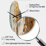 Gilded Daydreams VII - Asymmetric Metal Wall Clock