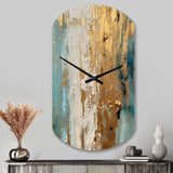 Gilded Daydreams VII - Asymmetric Metal Wall Clock