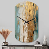 Gilded Daydreams VII - Asymmetric Metal Wall Clock