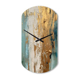 Gilded Daydreams VII - Asymmetric Metal Wall Clock