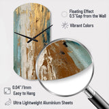Gilded Daydreams VII - Asymmetric Metal Wall Clock