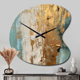Gilded Daydreams VII - Asymmetric Metal Wall Clock