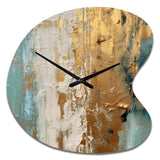 Gilded Daydreams VII - Asymmetric Metal Wall Clock