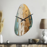 Gilded Daydreams VII - Asymmetric Metal Wall Clock
