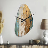 Gilded Daydreams VII - Asymmetric Metal Wall Clock