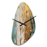 Gilded Daydreams VII - Asymmetric Metal Wall Clock