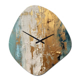 Gilded Daydreams VII - Asymmetric Metal Wall Clock