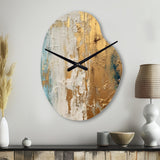 Gilded Daydreams VII - Asymmetric Metal Wall Clock