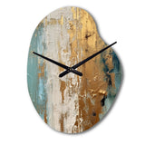 Gilded Daydreams VII - Asymmetric Metal Wall Clock