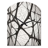 Minimalist Black and White IX - Asymmetric Metal Wall Clock