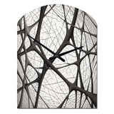 Minimalist Black and White IX - Asymmetric Metal Wall Clock