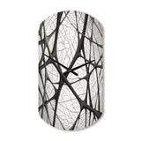 Minimalist Black and White IX - Asymmetric Metal Wall Clock