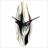 Abstract Neutral XIV - Asymmetric Metal Wall Clock