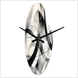 Abstract Neutral XV - Asymmetric Metal Wall Clock