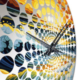 Bright Sunset Of Waves Breaking At The Shore III - Beach Metal Wall Clock