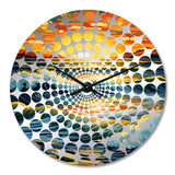 Bright Sunset Of Waves Breaking At The Shore III - Beach Metal Wall Clock