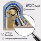 Morroco Palace Golden Doors I - Asymmetric Metal Wall Clock