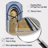Morroco Palace Golden Doors I - Asymmetric Metal Wall Clock