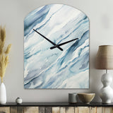 Blue Whirlwind I - Asymmetric Metal Wall Clock