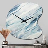 Blue Whirlwind I - Asymmetric Metal Wall Clock