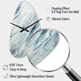 Blue Whirlwind I - Asymmetric Metal Wall Clock