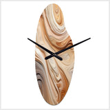 Orange and Beige Unbounded Imagination II - Asymmetric Metal Wall Clock