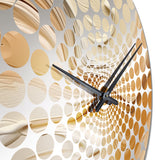 Orange and Beige Unbounded Imagination III - Abstract Metal Wall Clock