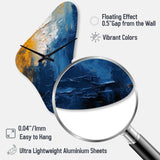 Blue and Yellow Intuitive Expressions I - Asymmetric Metal Wall Clock