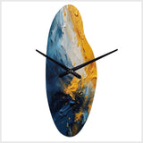 Blue and Yellow Intuitive Expressions II - Asymmetric Metal Wall Clock