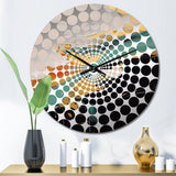 Green and Gold Mystical Landscapes - Abstract Metal Wall Clock