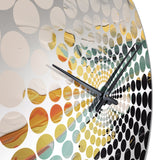 Green and Gold Mystical Landscapes - Abstract Metal Wall Clock