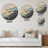 Green and Gold Mystical Landscapes - Abstract Metal Wall Clock