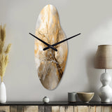 Gold and Silver Chromatic Essence I - Asymmetric Metal Wall Clock