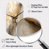 Gold and Silver Chromatic Essence I - Asymmetric Metal Wall Clock