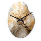 Gold and Silver Chromatic Essence I - Asymmetric Metal Wall Clock