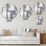 Grey Abstract Zen I - Abstract Metal Wall Clock