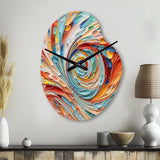 Spiral Symphony I - Asymmetric Metal Wall Clock
