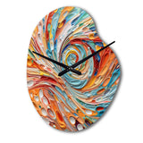 Spiral Symphony I - Asymmetric Metal Wall Clock