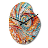 Spiral Symphony I - Asymmetric Metal Wall Clock